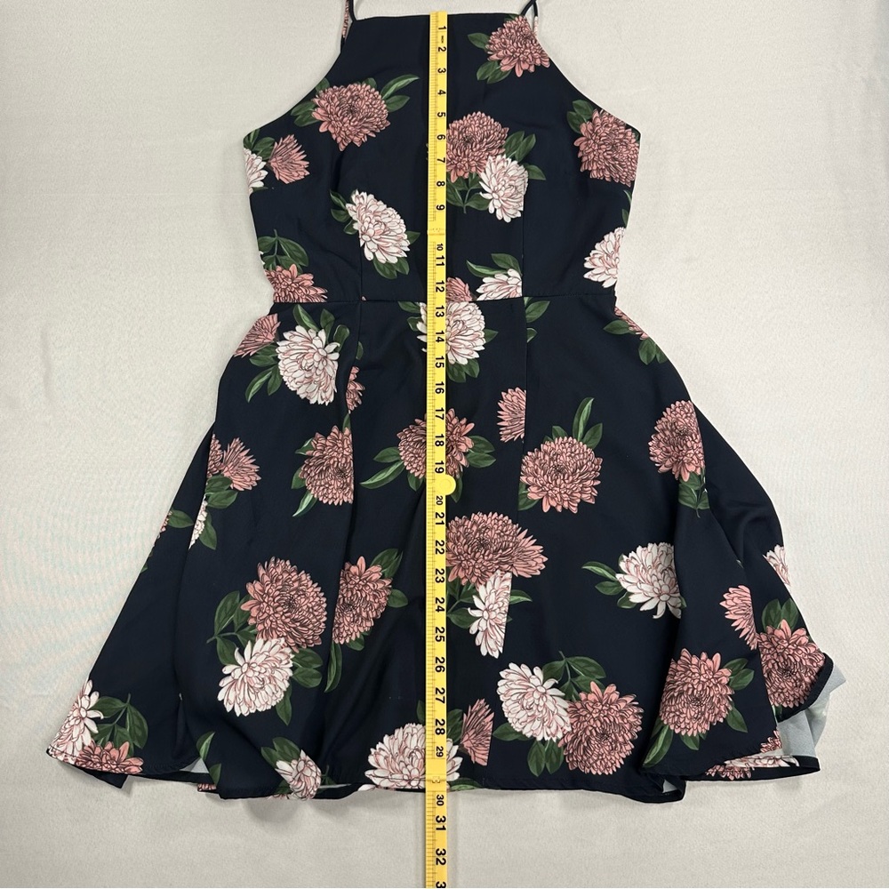 Keepsake The Label Floral Dress Fit And Flare Skater Mini Size Medium - Picture 11 of 13